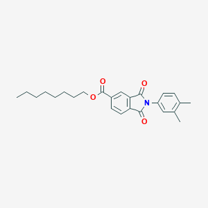 molecular formula C25H29NO4 B342093 Octyl 2-(3,4-dimethylphenyl)-1,3-dioxoisoindole-5-carboxylate 