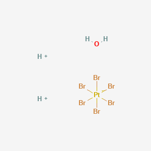molecular formula Br6H4OPt B3421012 hexabromoplatinum(2-);hydron;hydrate CAS No. 207386-85-4