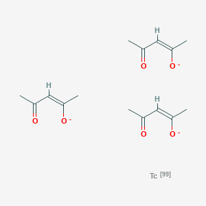 molecular formula C15H21O6Tc-3 B034211 Technetium Tc 99m tris(2,4-pentanedionato) CAS No. 105177-98-8
