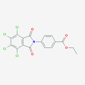 molecular formula C17H9Cl4NO4 B342114 Ethyl 4-(4,5,6,7-tetrachloro-1,3-dioxoisoindol-2-yl)benzoate 