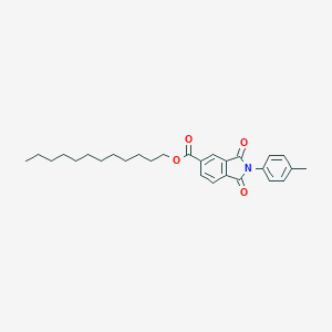 molecular formula C28H35NO4 B342126 Dodecyl 2-(4-methylphenyl)-1,3-dioxoisoindole-5-carboxylate 