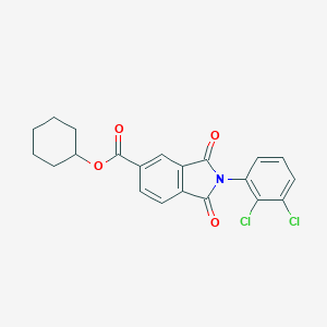 molecular formula C21H17Cl2NO4 B342127 Cyclohexyl 2-(2,3-dichlorophenyl)-1,3-dioxo-5-isoindolinecarboxylate 