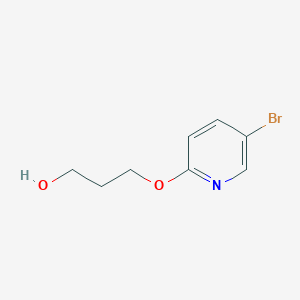 molecular formula C8H10BrNO2 B3421277 3-((5-bromopyridin-2-yl)oxy)propan-1-ol CAS No. 212961-33-6