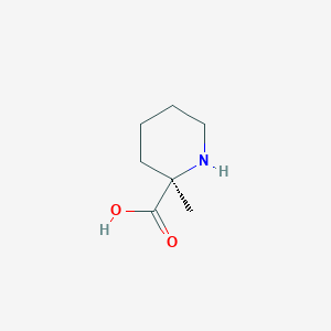 molecular formula C7H13NO2 B034213 (R)-2-methylpiperidine-2-carboxylic acid CAS No. 105141-61-5