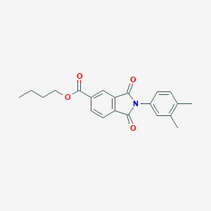 molecular formula C21H21NO4 B342130 butyl 2-(3,4-dimethylphenyl)-1,3-dioxo-2,3-dihydro-1H-isoindole-5-carboxylate 