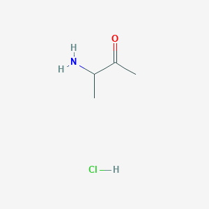 molecular formula C4H10ClNO B3421371 3-Aminobutan-2-one hydrochloride CAS No. 21419-24-9
