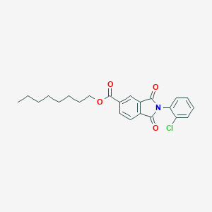 molecular formula C23H24ClNO4 B342157 Octyl 2-(2-chlorophenyl)-1,3-dioxoisoindole-5-carboxylate 