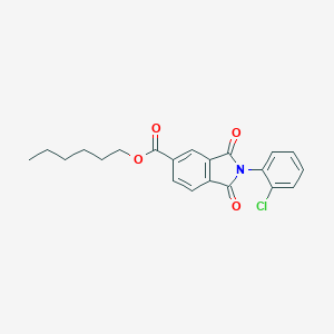 molecular formula C21H20ClNO4 B342167 Hexyl 2-(2-chlorophenyl)-1,3-dioxoisoindole-5-carboxylate 