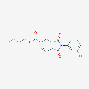 molecular formula C19H16ClNO4 B342179 butyl 2-(3-chlorophenyl)-1,3-dioxo-2,3-dihydro-1H-isoindole-5-carboxylate 