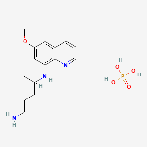 molecular formula C15H24N3O5P B3421825 N4-(6-Methoxyquinolin-8-yl)pentane-1,4-diamine phosphate CAS No. 2299-91-4