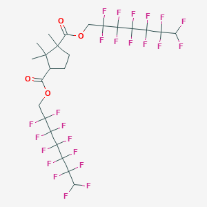 Bis(2,2,3,3,4,4,5,5,6,6,7,7-dodecafluoroheptyl) 1,2,2-trimethylcyclopentane-1,3-dicarboxylate