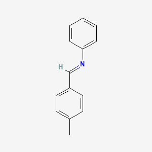 molecular formula C14H13N B3421990 Benzenamine, N-[(4-methylphenyl)methylene]- CAS No. 2362-77-8