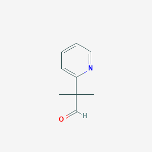 molecular formula C9H11NO B3422002 2-(2-Pyridyl)-2-methylpropanal CAS No. 23649-43-6