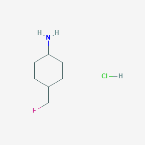 molecular formula C7H15ClFN B3422030 trans-4-(Fluoromethyl)cyclohexanamine hydrochloride CAS No. 2375274-34-1