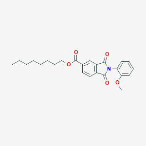 molecular formula C24H27NO5 B342208 Octyl 2-(2-methoxyphenyl)-1,3-dioxoisoindole-5-carboxylate 