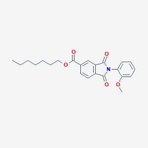 molecular formula C23H25NO5 B342209 Heptyl 2-(2-methoxyphenyl)-1,3-dioxoisoindole-5-carboxylate 