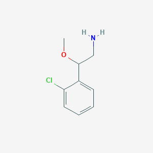 molecular formula C9H12ClNO B3422092 2-(2-Chlorophenyl)-2-methoxyethanamine CAS No. 24065-45-0