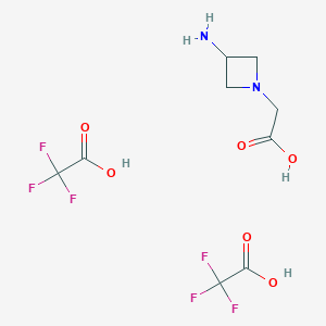 2-(3-Aminoazetidin-1-YL)acetic acid 2tfa