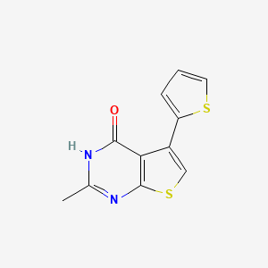 2-methyl-5-(thiophen-2-yl)-3H,4H-thieno[2,3-d]pyrimidin-4-one