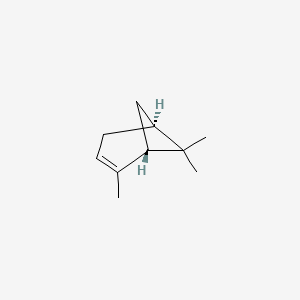 molecular formula C10H16 B3422139 (-)-alpha-Pinene CAS No. 2437-95-8
