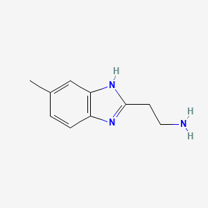 molecular formula C10H13N3 B3422168 2-(5-methyl-1H-benzimidazol-2-yl)ethanamine CAS No. 24625-24-9