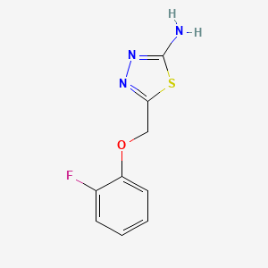 5-[(2-Fluorophenoxy)methyl]-1,3,4-thiadiazol-2-amine
