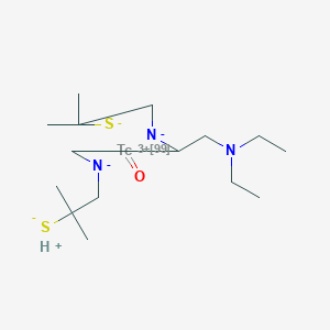 molecular formula C15H32N3OS2Tc B034225 Technetium Tc 99m dea CAS No. 110802-98-7