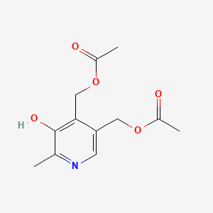 [4-(Acetyloxymethyl)-5-hydroxy-6-methylpyridin-3-yl]methyl acetate