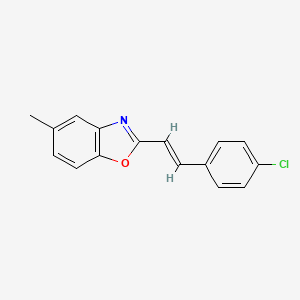 (E)-2-(4-Chlorostyryl)-5-methylbenzoxazole