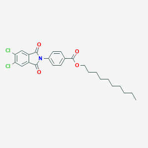 molecular formula C25H27Cl2NO4 B342289 Decyl 4-(5,6-dichloro-1,3-dioxoisoindol-2-yl)benzoate 