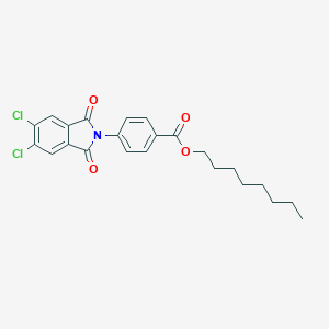molecular formula C23H23Cl2NO4 B342290 Octyl 4-(5,6-dichloro-1,3-dioxoisoindol-2-yl)benzoate 