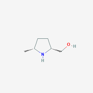 molecular formula C6H13NO B3423025 [(2R,5R)-5-METHYLPYRROLIDIN-2-YL]METHANOL CAS No. 28115-37-9