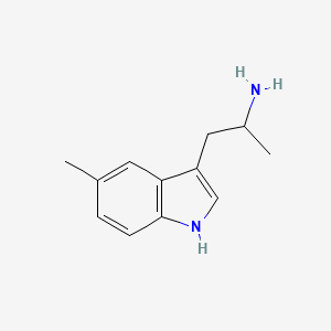 molecular formula C12H16N2 B3423068 1-(5-methyl-1H-indol-3-yl)propan-2-amine CAS No. 28289-32-9
