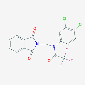 molecular formula C17H9Cl2F3N2O3 B342310 N-(3,4-dichlorophenyl)-N-[(1,3-dioxoisoindol-2-yl)methyl]-2,2,2-trifluoroacetamide 