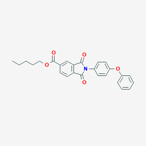 molecular formula C26H23NO5 B342313 Pentyl 1,3-dioxo-2-(4-phenoxyphenyl)isoindole-5-carboxylate 