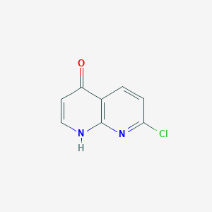 molecular formula C8H5ClN2O B3423140 7-Chloro-1,8-naphthyridin-4(1H)-one CAS No. 286411-19-6