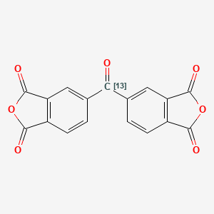 molecular formula C17H6O7 B3423157 3,3',4,4'-Benzophenonetetracarboxylic dianhydride CAS No. 286425-35-2