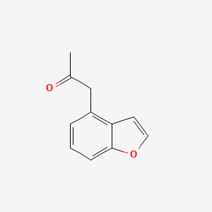 molecular formula C11H10O2 B3423166 2-Propanone, 1-(4-benzofuranyl)- CAS No. 286836-33-7