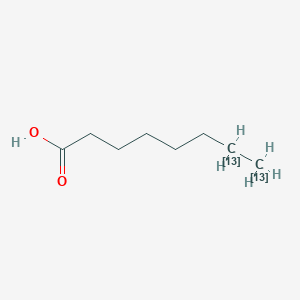 molecular formula C8H16O2 B3423191 (7,8-~13~C_2_)Octanoic acid CAS No. 287111-09-5