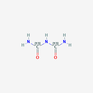 molecular formula C2H5N3O2 B3423204 (~13~C_2_)-2-Imidodicarbonic diamide CAS No. 287389-41-7