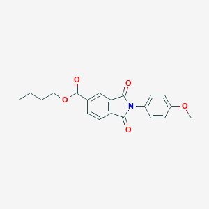 molecular formula C20H19NO5 B342322 butyl 2-(4-methoxyphenyl)-1,3-dioxo-2,3-dihydro-1H-isoindole-5-carboxylate 