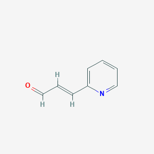 molecular formula C8H7NO B3423228 3-(Pyridin-2-YL)prop-2-enal CAS No. 28823-16-7