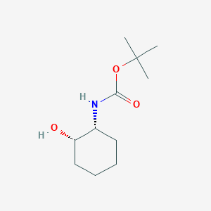 molecular formula C11H21NO3 B3423286 tert-butyl ((1R,2S)-2-hydroxycyclohexyl)carbaMate CAS No. 291533-28-3