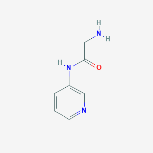 molecular formula C7H9N3O B3423312 2-amino-N-(pyridin-3-yl)acetamide CAS No. 294888-93-0