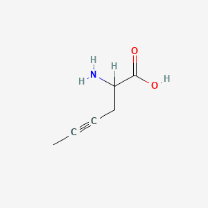 molecular formula C6H9NO2 B3423351 2-aminohex-4-ynoic acid CAS No. 29834-75-1