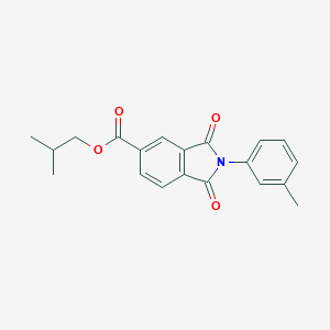 molecular formula C20H19NO4 B342338 Isobutyl 2-(3-methylphenyl)-1,3-dioxo-5-isoindolinecarboxylate 