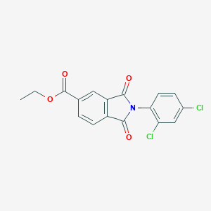 molecular formula C17H11Cl2NO4 B342342 Ethyl 2-(2,4-dichlorophenyl)-1,3-dioxoisoindole-5-carboxylate 