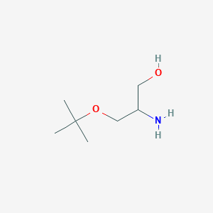 molecular formula C7H17NO2 B3423578 2-Amino-3-tert-butoxy-propan-1-ol CAS No. 308243-69-8