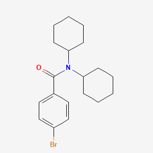 molecular formula C19H26BrNO B3423918 4-bromo-N,N-dicyclohexylbenzamide CAS No. 327058-58-2