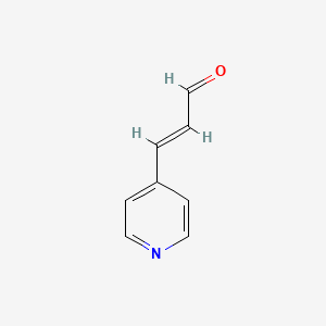 molecular formula C8H7NO B3423956 3-(Pyridin-4-yl)prop-2-enal CAS No. 32986-66-6